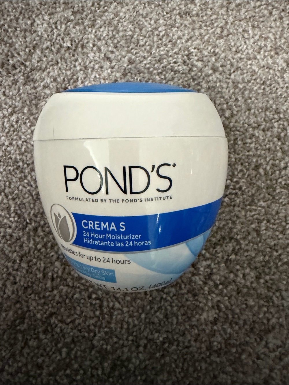 “New” Pond's Crema S 24-Hour Moisturizer - White & Blue